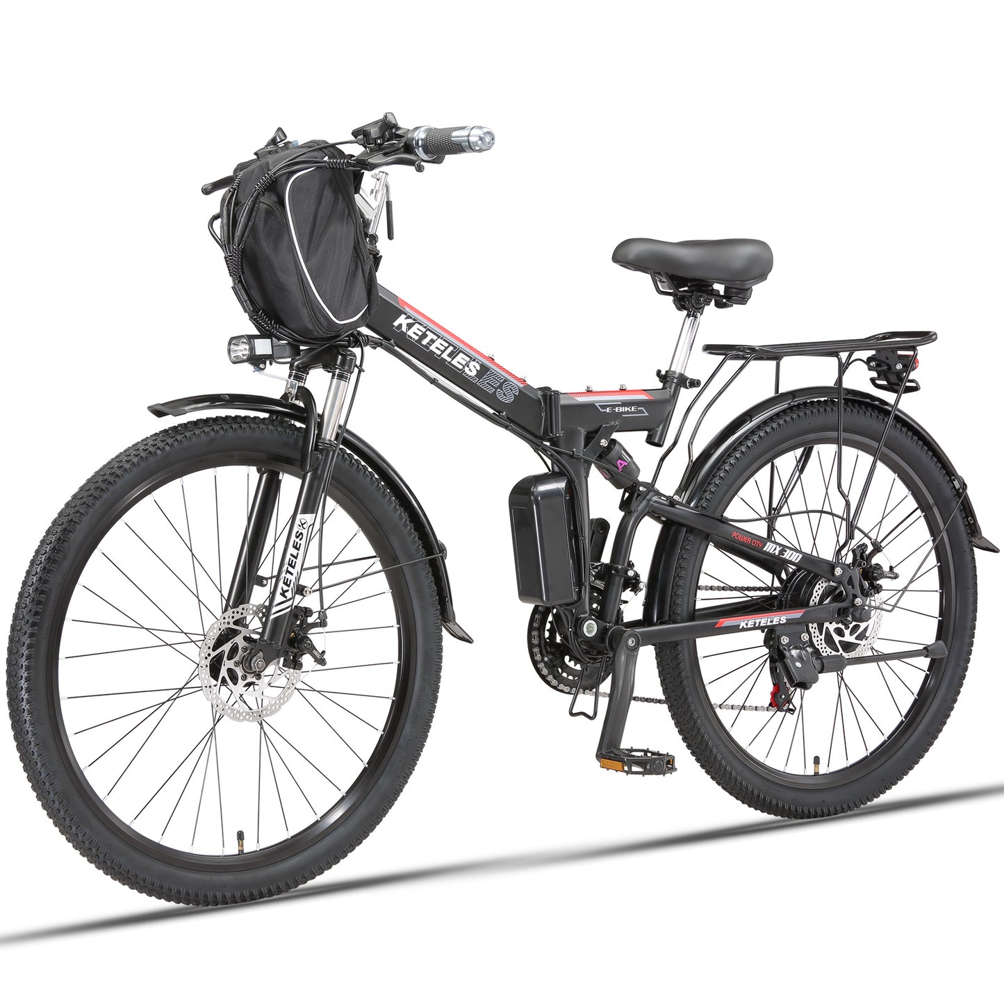 KETELES 1000W 48V 20Ah Batterie Elektrofahrrad für Erwachsene 26" Faltbares E-Bike