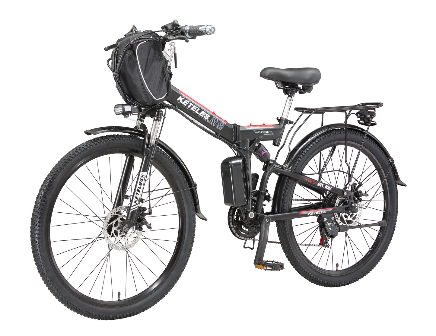 KETELES 1000W 48V 20Ah Batterie Elektrofahrrad für Erwachsene 26" Faltbares E-Bike