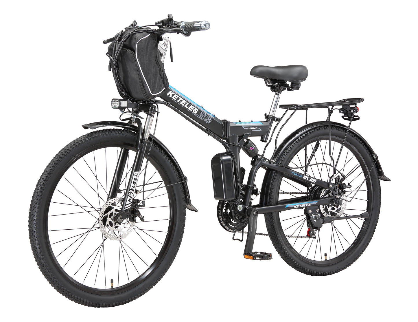 KETELES 1000W 48V 20Ah Batterie Elektrofahrrad für Erwachsene 26" Faltbares E-Bike