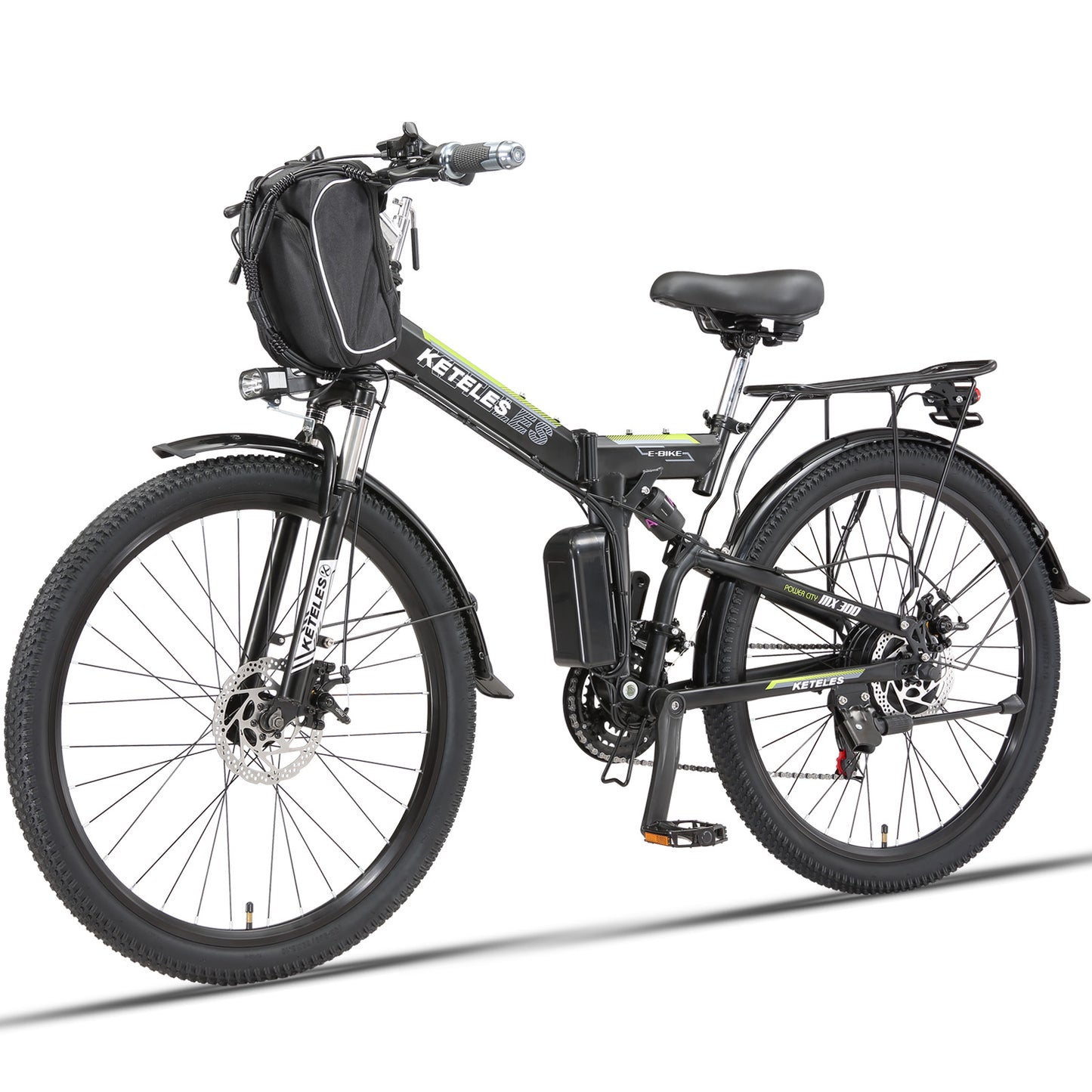 KETELES 1000W 48V 20Ah Batterie Elektrofahrrad für Erwachsene 26" Faltbares E-Bike