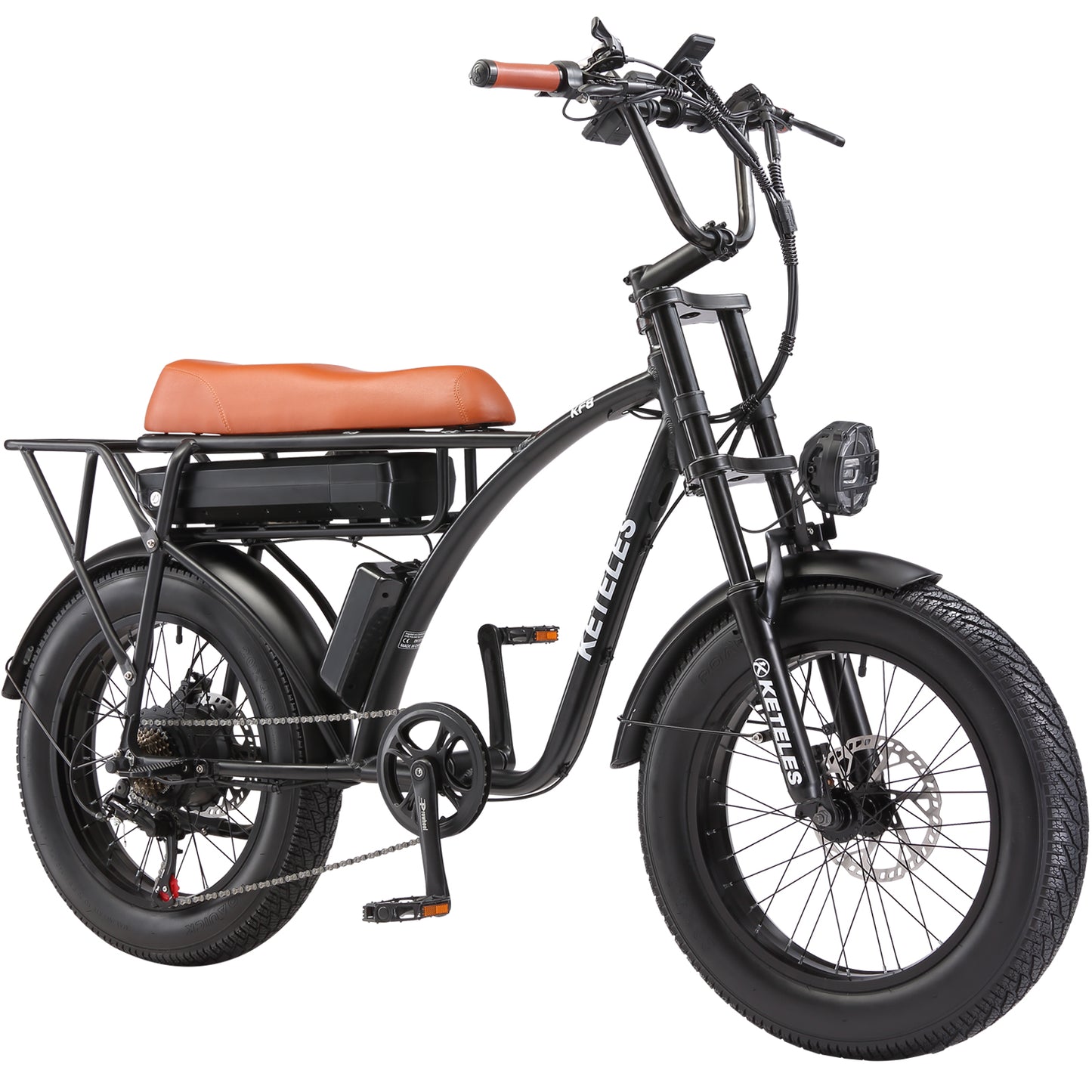 Keteles Kf8 All-Terrain 20 Inch Dikke Band Elektrische Fiets 2000W Dual Motor 23ah Batterij Off-Road Motorfiets E Fiets