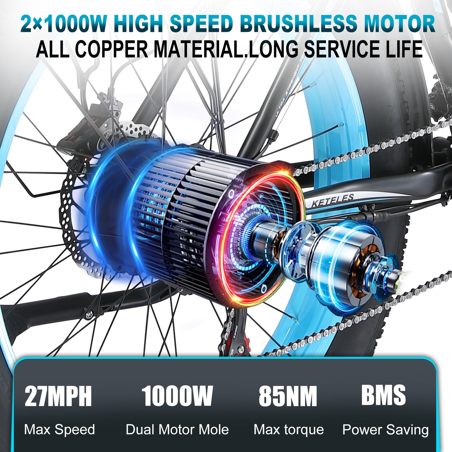 1000W Electric Bike for Adult 26"x 4" Fat Tire Ebike Snow Beach All Terrain Electric Mountain Bike 48V 23AH Removable Battery 30MPH Electric Bicycles Adults