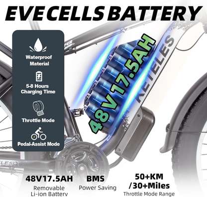 Electric Bike for Adults, 1000W Motor 26 Inch Fat Tire Ebike, 28 MPH 17.5AH 48V Battery Mountain Bicycle 21 Speed Electric Dirt E Bikes for Men