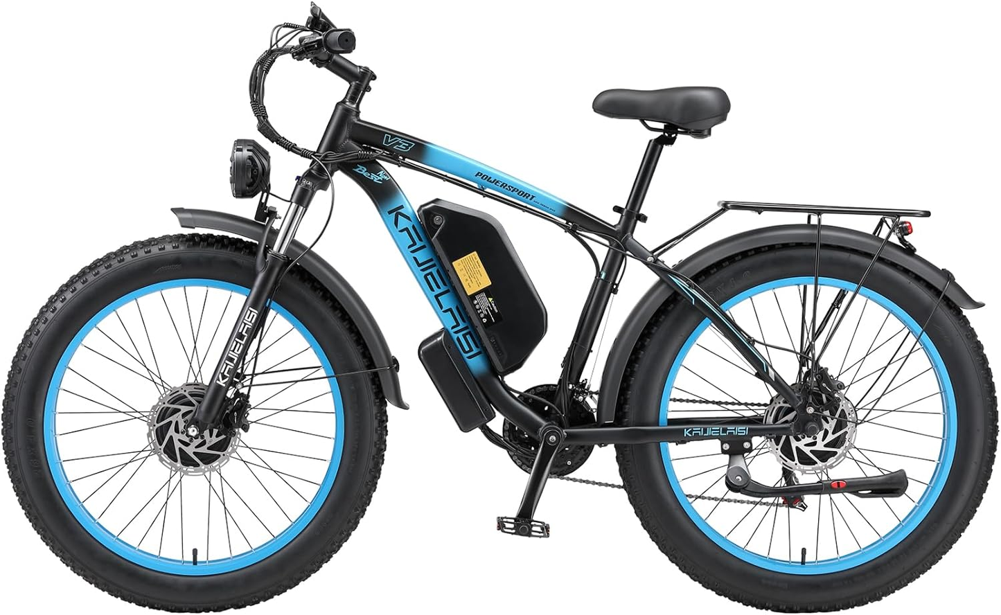 2000W Dual Motor Electric Bike for Men/Women 26 Inch Fat Tire Mountain Adults E Bike 35 MPH 23AH 48V Battery Bicycle 21 Speed Off-Road Mountain Snow Ebike