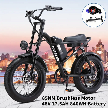 K880 electric mountain bike 1000V 17.5ah 28MPH adult outdoor cycling