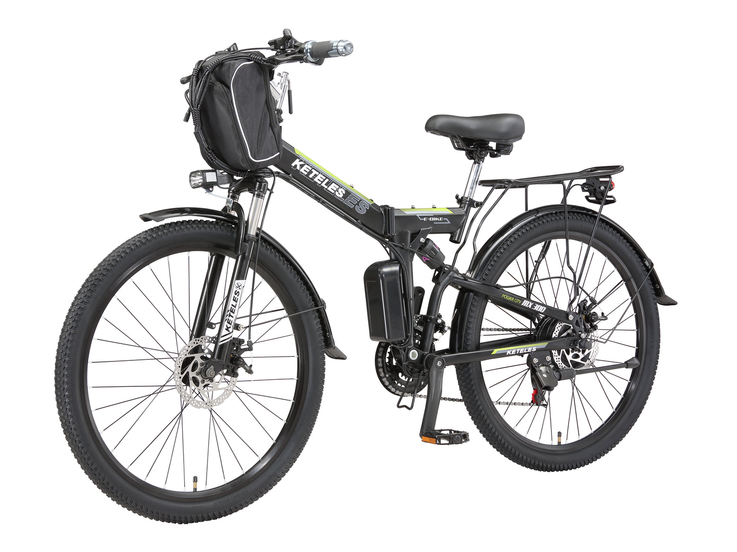 KETELES 1000W 48V 20Ah Battery Electric Bike for Adult 26" Folding eBike