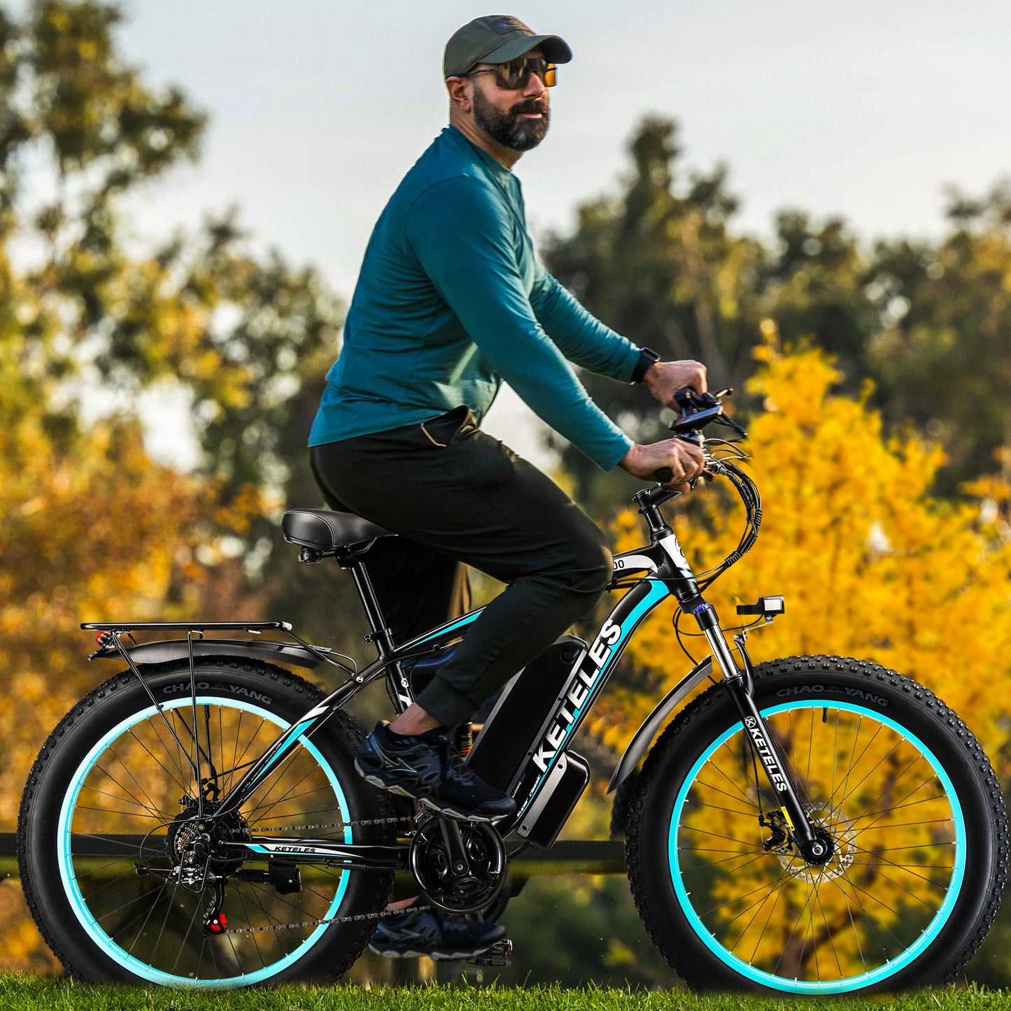 KETELES k800 1000W Fat Tire Electric Bike for Adults - 26 Inch Mountain Ebike with 28 MPH Speed, 13AH 48V Removable Battery, 21-Speed Gear System - Ideal for Off-Road Adventures