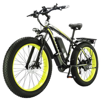 KETELES k800 1000W Fat Tire Electric Bike for Adults - 26 Inch Mountain Ebike with 28 MPH Speed, 13AH 48V Removable Battery, 21-Speed Gear System - Ideal for Off-Road Adventures