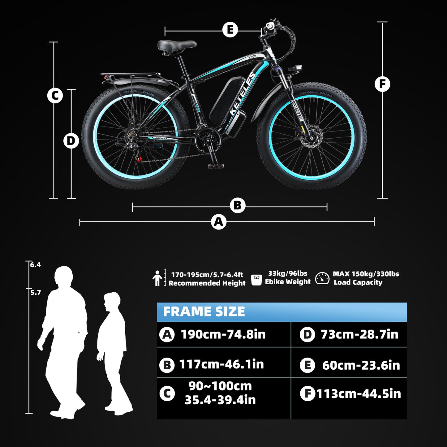 KETELES k800 1000W Fat Tire Electric Bike for Adults - 26 Inch Mountain Ebike with 28 MPH Speed, 13AH 48V Removable Battery, 21-Speed Gear System - Ideal for Off-Road Adventures